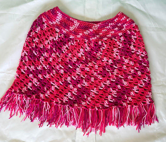 Pink poncho