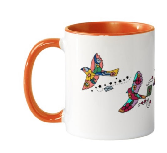 Messenger bird mugs