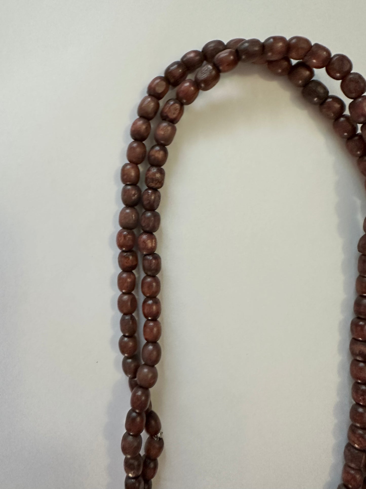 Wooden bead necklace