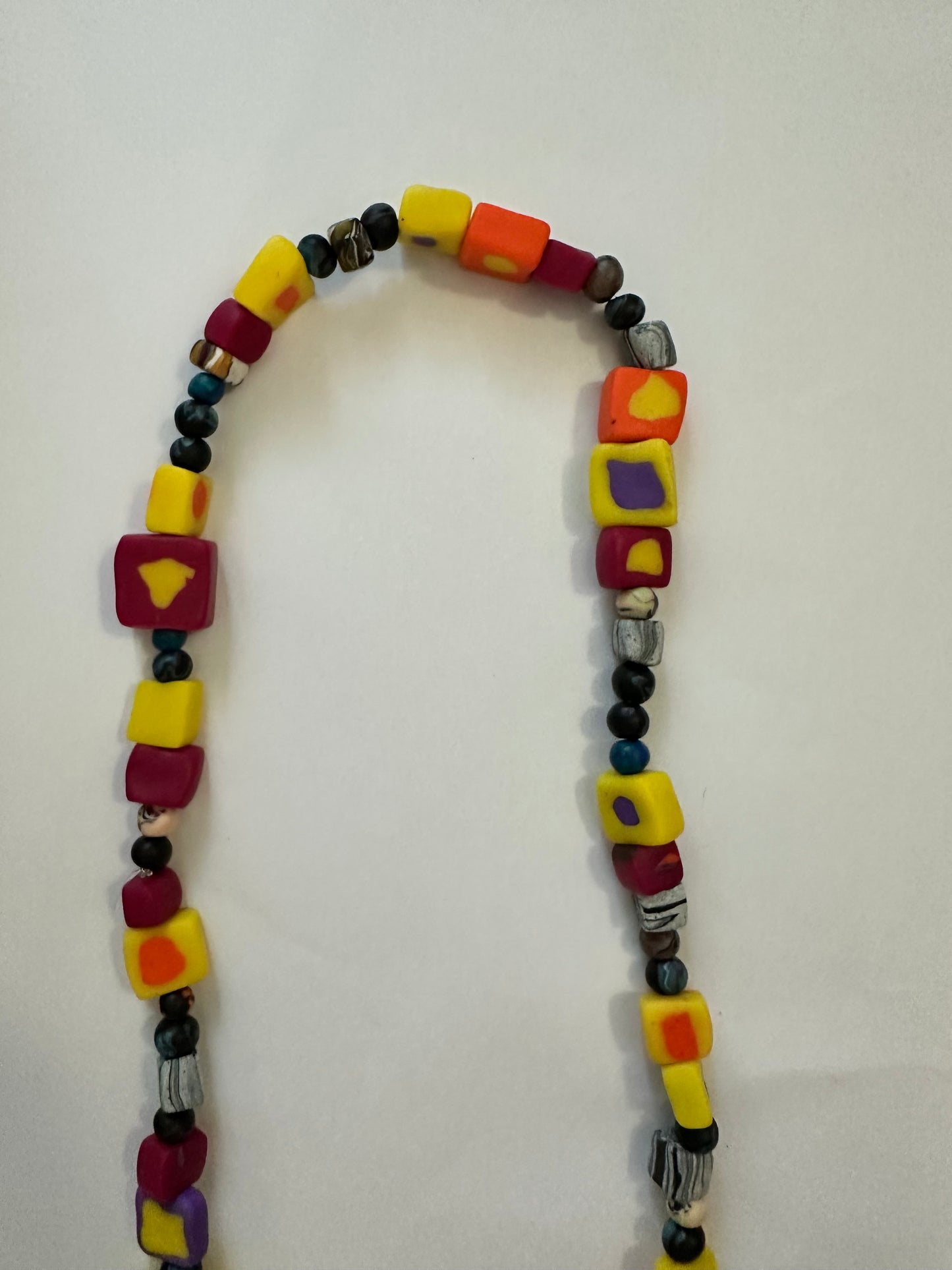 Chunky handmade necklace.