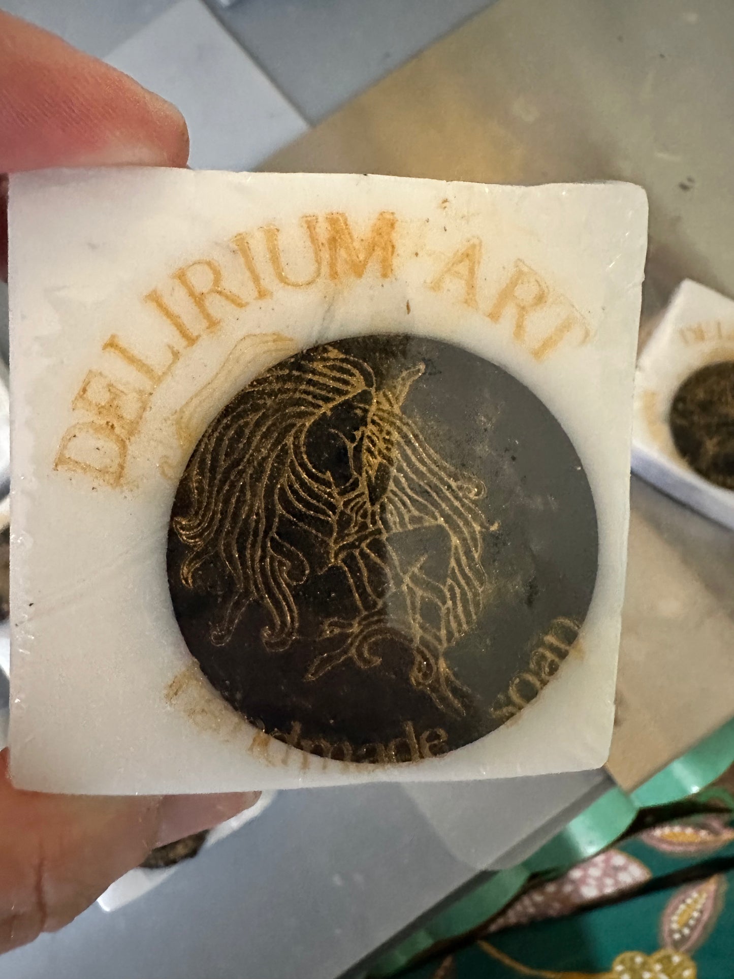 Activated charcoal and goats milk handmade soap