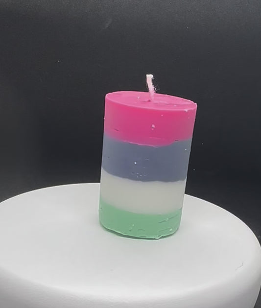 Mini pillar candle