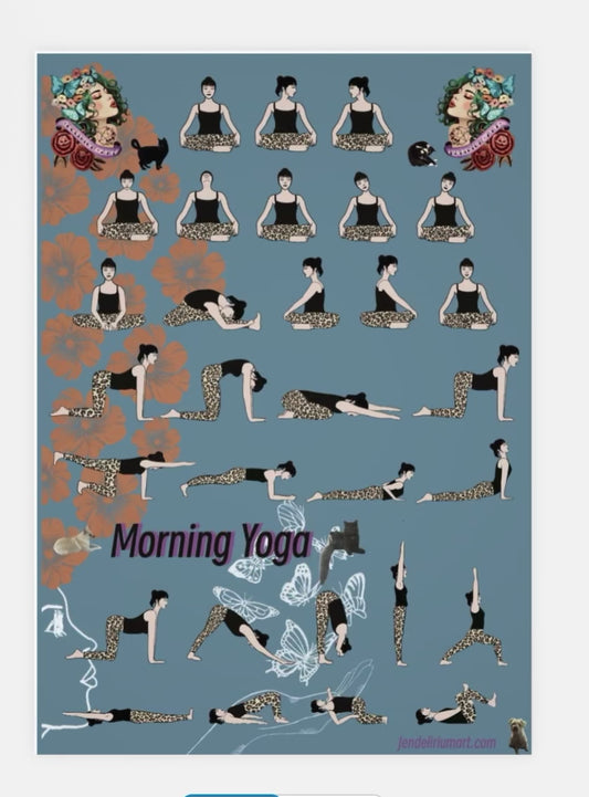 Morning yoga poster